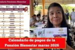 Calendario de pagos de la Pensión Bienestar marzo 2026